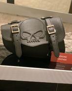 Skull Zijtas Leer Harley Night-rod V-Rod Sportster etc, Ophalen of Verzenden