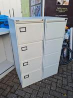 Metalen archiefkast met 4 lades, Ophalen, Gebruikt, 100 tot 150 cm, Meerdere deuren