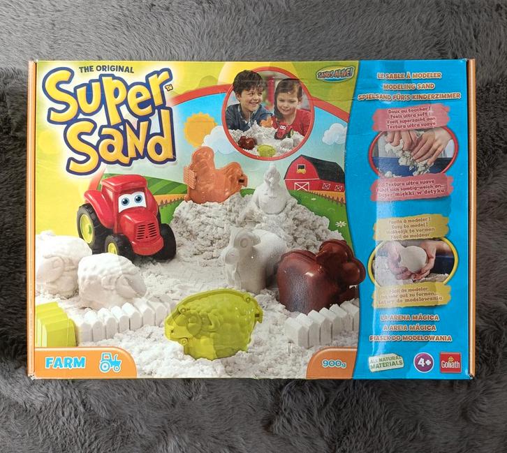 Super Sand Farm Speelset, Kinderen en Baby's, Speelgoed | Educatief en Creatief, Gebruikt, Knutselen, Bouwen, Ontdekken, Ophalen of Verzenden