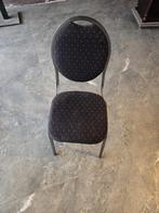 Stapelbare stoelen met stippen 20 stuks, Huis en Inrichting, Stoelen, Ophalen, Gebruikt, Zwart, Metaal