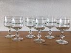 6 vintage kristallen Irish Coffee glazen groen klaverblad, Antiek en Kunst, Antiek | Glas en Kristal, Ophalen of Verzenden