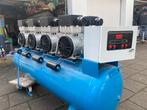 Compressor 4 cilinder met slangen haspel 230volt, Doe-het-zelf en Verbouw, Compressors, 100 liter of meer, Ophalen of Verzenden