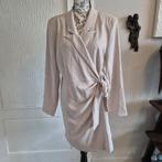 Gina Tricot | Vanessa blazer dress | beige | 44 | XXL, Gina Tricot, Beige, Maat 42/44 (L), Ophalen of Verzenden