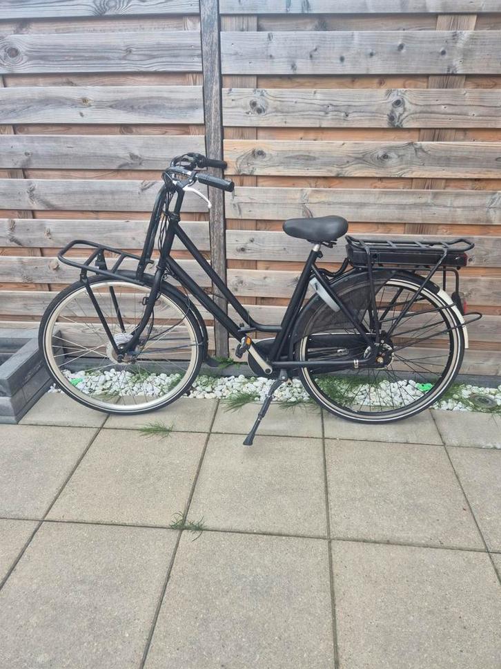 Zwarte Elektrische Fiets loop of sloop, Fietsen en Brommers, Elektrische fietsen, Gebruikt, Overige merken, 51 tot 55 cm, 30 tot 50 km per accu