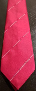 Universiteit Twente stropdas rood met witte strepen, Ophalen of Verzenden, Nieuw, Gebruiksvoorwerp