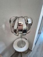 Design lamp met metalen lammellen, grote fitting., Ophalen of Verzenden, Gebruikt