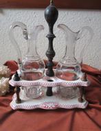 Div. antieke aardewerk tafelgarnituren olie/azijn, Ophalen of Verzenden