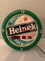 Heineken Millennium Klok - Werkend!, Ophalen of Verzenden, Gebruikt, Lichtbak of (neon) lamp