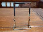 Art deco fotohouder, metaal en glas, Antiek en Kunst, Ophalen of Verzenden