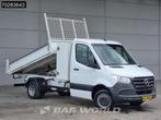 Mercedes Sprinter 514 CDI Open Laadbak met Kist Dubbel Cabin, Auto's, Stof, Gebruikt, Euro 6, Wit