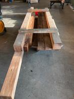 Douglas palen 14x14, diverse lengtes, Doe-het-zelf en Verbouw, Hout en Planken, Ophalen, Gebruikt, Balk, Overige houtsoorten