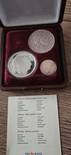 Nederland zilverset Willem en wilhelmina met certificaat, Postzegels en Munten, Munten | Nederland, Koning Willem III, Setje, Zilver