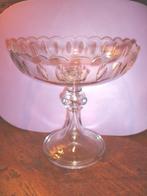 ﻿ANTIEK KRISTAL BIEDERMEIJER FRUITSCHAAL TAZZA - wvq, Antiek en Kunst, Antiek | Glas en Kristal, Verzenden