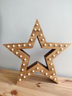 Decoratieverlichting ster hout, Ophalen of Verzenden, Gebruikt
