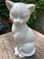 Vintage porseleinen kattenbeeld- Woondecoratie Katten, Verzamelen, Ophalen of Verzenden, Zo goed als nieuw, Dier