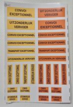 Uitzonderlijk vervoer (sticker), Ophalen of Verzenden, Nieuw, Bus of Vrachtwagen, Tekno