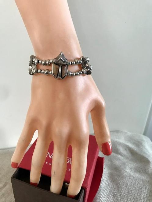 Uno de 50 armband (69) scarabee Cachito Mio, Sieraden, Tassen en Uiterlijk, Armbanden, Nieuw, Overige materialen, Zilver, Met bedels of kralen