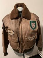 Vintage leren US Air Force bomberjack, Ophalen, Zo goed als nieuw, Bruin