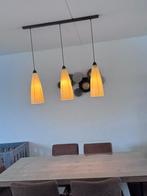 Moderne Eettafellamp met 3 Lichtpunten, Ophalen, Zo goed als nieuw, Glas, Modern