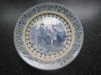 ANTIEK BLAUW  BORD- DECOR BLAU HOLLAND= FRANZ MEHLEM- CA1910, Ophalen of Verzenden
