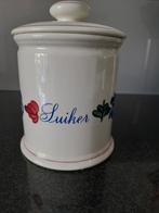 Boerenbont voorraadpot suiker, Huis en Inrichting, Keuken | Potten en Pannen, Ophalen, Zo goed als nieuw, Overige materialen, Pot, Bus of Blik