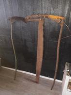 Antieke zeist 2x en groote antieke zaag, Ophalen of Verzenden