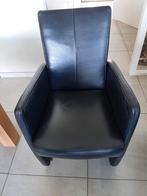 4 eetkamerstoelen leer, Ophalen, Zo goed als nieuw, Minder dan 75 cm, Leer