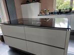 Greeploze keuken wit hoogglans Hecker/Systemat incl. werkbla, Huis en Inrichting, Keuken | Complete keukens, Ophalen, Gebruikt
