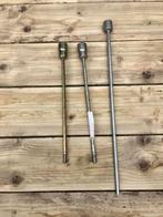 3x pootsleutel boormachine voor caravan uitdraaisteun, Caravans en Kamperen, Ophalen of Verzenden, Gebruikt