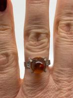 A418 Prachtige zilveren ring fischland maat 17,75, Sieraden, Tassen en Uiterlijk, Ophalen of Verzenden, Zilver, Ring, Met edelsteen