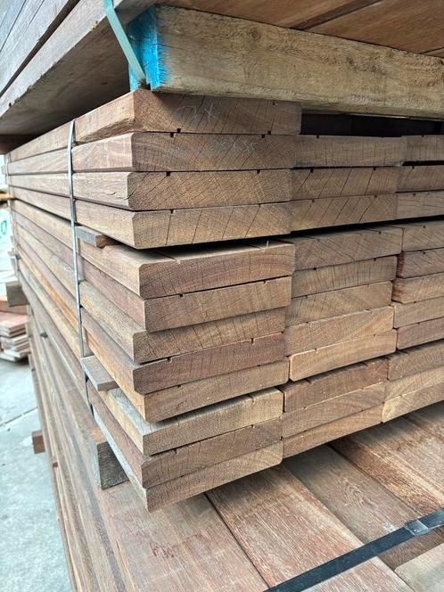 Rest partij hardhouten planken, Tuin en Terras, Palen, Balken en Planken, Nieuw, Planken, Minder dan 180 cm, Hardhout, Ophalen