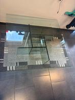 Mid-Century architectonische glazen salontafel Italië, ’70, Ophalen, Mid-Century, Vierkant, Mid-Century