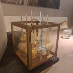 Kerst goud pieken in windlicht gold glitter glamour luxe, Ophalen, Zo goed als nieuw