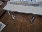 Mooie marmeren console tafel, Ophalen, 100 tot 150 cm, Zo goed als nieuw, Minder dan 25 cm