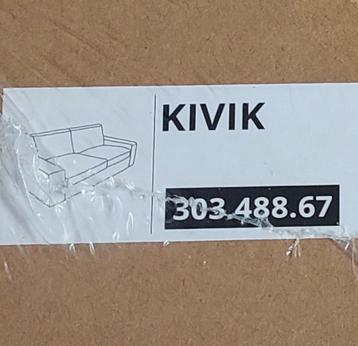 Nieuw in doos. Ikea bankhoes Kivik kleur: blauw. - afbeelding 3