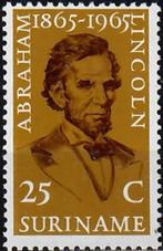 Suriname 1965 - nvph 424- Abraham Lincoln, Postzegels en Munten, Ophalen of Verzenden, Postfris