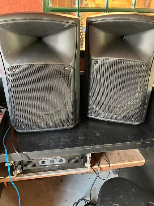 4 stuks Electro Voice ZX4 speaker incl versterker, Audio, Tv en Foto, Luidsprekers, Gebruikt, 120 watt of meer, Overige merken
