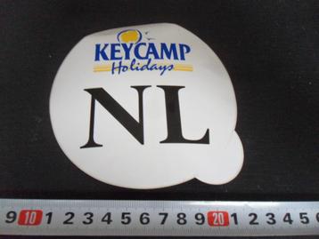 sticker bumpersticker NL keycamp holidays rond beschikbaar voor biedingen