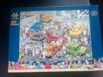 Jan van Haasteren puzzel In de Autospuiterij 500 stukjes, Hobby en Vrije tijd, Denksport en Puzzels, Ophalen of Verzenden, Zo goed als nieuw