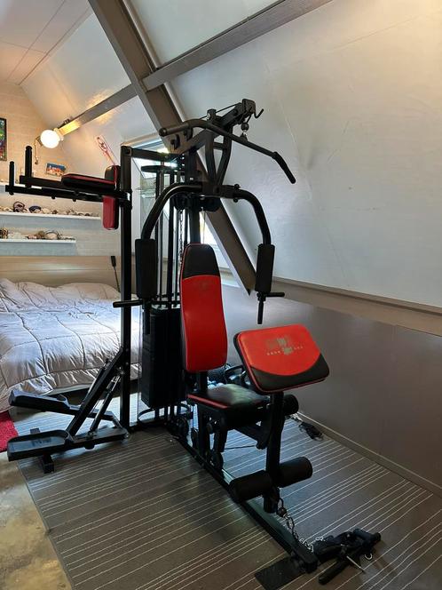 KRACHTSTATION CHRISTOPEIT PROFI CENTER DE LUX HOMEGYM, Sport en Fitness, Fitnessapparatuur, Zo goed als nieuw, Krachtstation, Armen