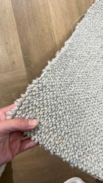 Nieuw wollen tapijt 230x290 cm grijs/beige gemeleerd beschikbaar voor biedingen