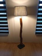 Boomstam lamp, Huis en Inrichting, Lampen | Vloerlampen, Nieuw, 100 tot 150 cm, Hout, Ophalen