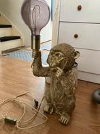 Gouden lamp aap, Huis en Inrichting, Lampen | Tafellampen, Zo goed als nieuw, Ophalen