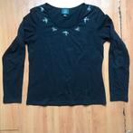 T shirt Laura Ashley, Kleding | Dames, Zwart, Ophalen of Verzenden, Zo goed als nieuw, Lange mouw
