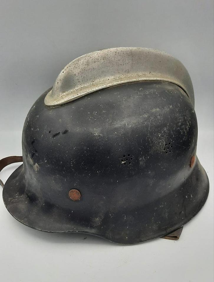 Originele Duitse brandweerhelm, Feuerwehrhelm– ca. 1930–1950, Verzamelen, Militaria | Algemeen, Overige soorten, Helm of Baret