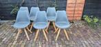 Nette eetkamer kuip stoelen, Huis en Inrichting, Stoelen, Zo goed als nieuw, Landelijk industrieel, Grijs, Vijf, Zes of meer stoelen