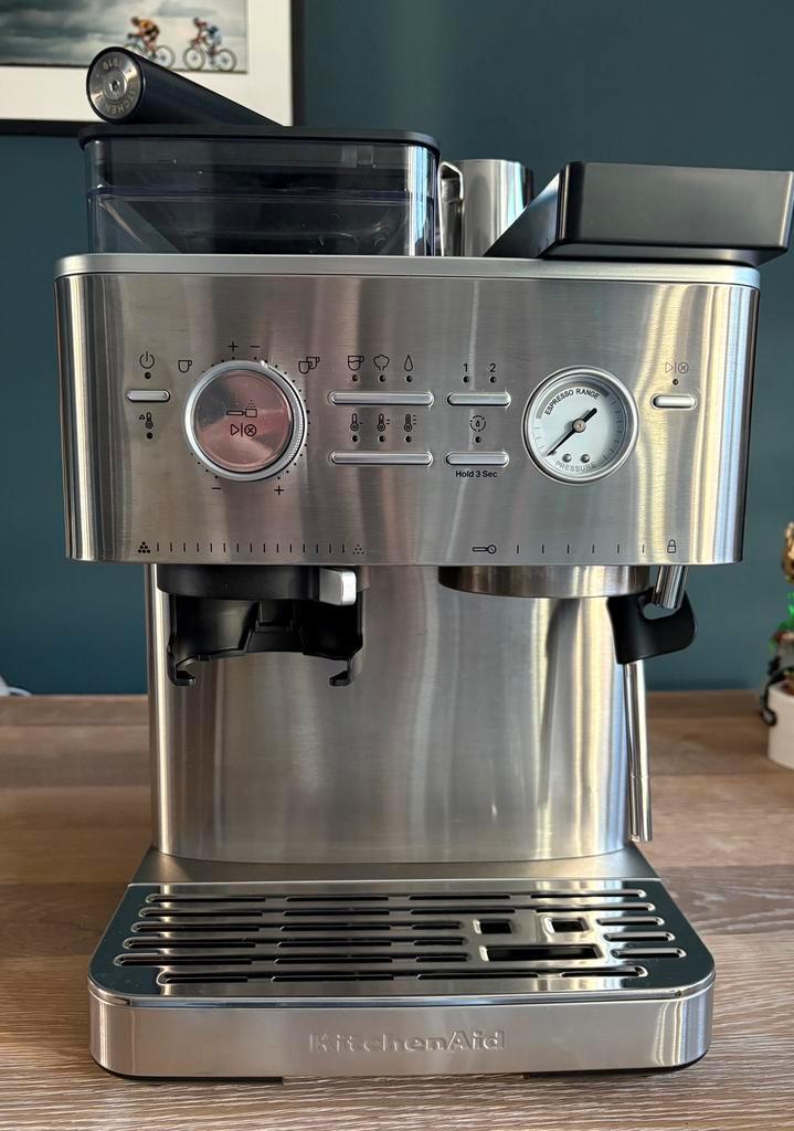KitchenAid semi-automatisch koffiezet apparaat, Witgoed en Apparatuur, Koffiezetapparaten, Zo goed als nieuw, Koffiemachine, Ophalen