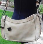 Momo schoudertas met ruime indeling en studs, Ophalen of Verzenden, Zo goed als nieuw, Beige, Overige merken
