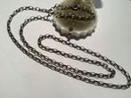 OUD ZILVER JASSERON SCHAKEL KETTING CIRCA 80 CM LANG, Sieraden, Tassen en Uiterlijk, Antieke sieraden, Verzenden, Zilver, Ketting