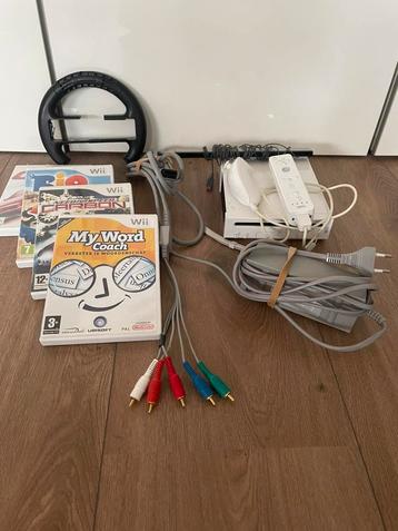 Nintendo wii+ spellen+ benodigdheden beschikbaar voor biedingen
